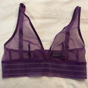 Else Deep Purple Sheer Lace Bralette
